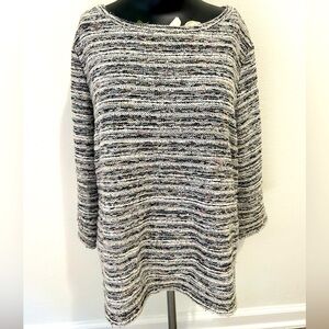 Loft half sleeve sweater. Size medium. Gray. Lightly worn.